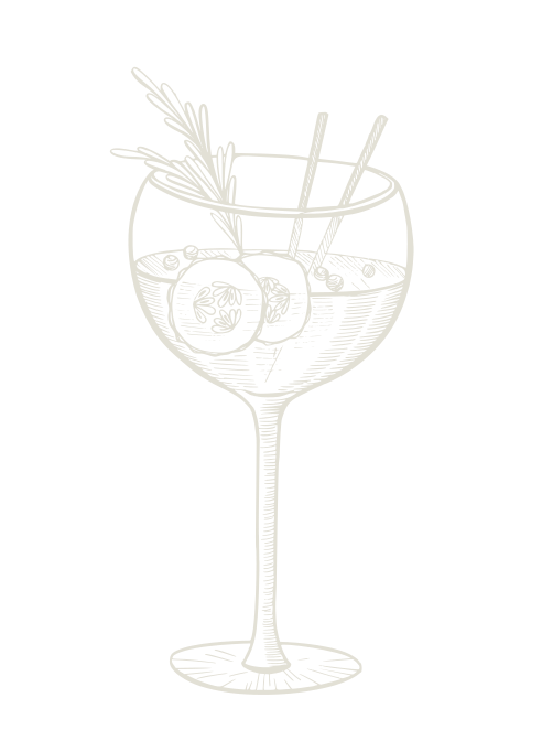 Illustration Gin Glas